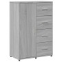 Aparador de madera de ingeniería gris Sonoma 60x31x84 cm de vidaXL, Aparadores - Ref: Foro24-840511, Precio: 106,26 €, Descue...