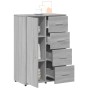 Aparador de madera de ingeniería gris Sonoma 60x31x84 cm de vidaXL, Aparadores - Ref: Foro24-840511, Precio: 106,26 €, Descue...