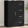 Aparador de madera de ingeniería negro 60x31x84 cm de vidaXL, Aparadores - Ref: Foro24-840507, Precio: 98,35 €, Descuento: %