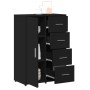 Aparador de madera de ingeniería negro 60x31x84 cm de vidaXL, Aparadores - Ref: Foro24-840507, Precio: 98,35 €, Descuento: %