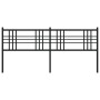 Cabecero de metal negro 180 cm de vidaXL, Cabeceros y pies de cama - Ref: Foro24-376360, Precio: 45,52 €, Descuento: %