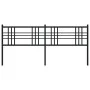 Kopfteil aus schwarzem Metall, 180 cm von vidaXL, Kopf- und Fußteile - Ref: Foro24-376360, Preis: 44,81 €, Rabatt: %