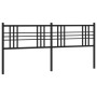 Cabecero de metal negro 200 cm de vidaXL, Cabeceros y pies de cama - Ref: Foro24-376362, Precio: 46,81 €, Descuento: %