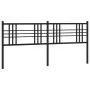 Kopfteil aus schwarzem Metall, 200 cm von vidaXL, Kopf- und Fußteile - Ref: Foro24-376362, Preis: 46,05 €, Rabatt: %
