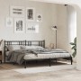 Cabecero de metal negro 200 cm de vidaXL, Cabeceros y pies de cama - Ref: Foro24-376362, Precio: 46,81 €, Descuento: %