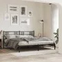 Kopfteil aus schwarzem Metall, 200 cm von vidaXL, Kopf- und Fußteile - Ref: Foro24-376362, Preis: 46,05 €, Rabatt: %