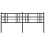 Cabecero de metal negro 200 cm de vidaXL, Cabeceros y pies de cama - Ref: Foro24-376362, Precio: 46,81 €, Descuento: %