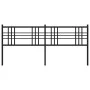 Kopfteil aus schwarzem Metall, 200 cm von vidaXL, Kopf- und Fußteile - Ref: Foro24-376362, Preis: 46,05 €, Rabatt: %