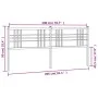 Kopfteil aus schwarzem Metall, 200 cm von vidaXL, Kopf- und Fußteile - Ref: Foro24-376362, Preis: 46,05 €, Rabatt: %