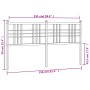 Cabecero de metal blanco 150 cm de vidaXL, Cabeceros y pies de cama - Ref: Foro24-376407, Precio: 43,96 €, Descuento: %