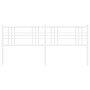 Cabecero de metal blanco 200 cm de vidaXL, Cabeceros y pies de cama - Ref: Foro24-376411, Precio: 46,81 €, Descuento: %