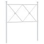 Cabecero de metal blanco 75 cm de vidaXL, Cabeceros y pies de cama - Ref: Foro24-376577, Precio: 37,05 €, Descuento: %