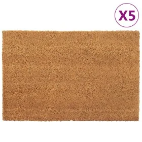 Felpudos 5 unidades fibra de coco natural 40x60 cm de vidaXL, Felpudos - Ref: Foro24-155559, Precio: 49,32 €, Descuento: %