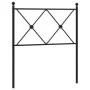 Kopfteil aus schwarzem Metall, 75 cm von vidaXL, Kopf- und Fußteile - Ref: Foro24-376528, Preis: 36,54 €, Rabatt: %