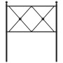 Cabecero de metal negro 75 cm de vidaXL, Cabeceros y pies de cama - Ref: Foro24-376528, Precio: 37,05 €, Descuento: %