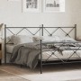 Cabecero de metal negro 200 cm de vidaXL, Cabeceros y pies de cama - Ref: Foro24-376540, Precio: 50,80 €, Descuento: %