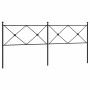 Cabecero de metal negro 200 cm de vidaXL, Cabeceros y pies de cama - Ref: Foro24-376540, Precio: 50,80 €, Descuento: %