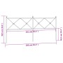 Cabecero de metal negro 200 cm de vidaXL, Cabeceros y pies de cama - Ref: Foro24-376540, Precio: 50,80 €, Descuento: %