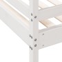 Litera de madera maciza de pino blanco 80x200/120x200 cm de vidaXL, Camas y somieres - Ref: Foro24-3207162, Precio: 351,94 €,...