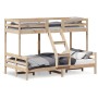 Litera de madera maciza de pino 90x200/120x200 cm de vidaXL, Camas y somieres - Ref: Foro24-3207169, Precio: 321,45 €, Descue...