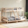 Litera de madera maciza de pino 90x200/120x200 cm de vidaXL, Camas y somieres - Ref: Foro24-3207169, Precio: 321,45 €, Descue...