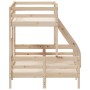 Litera de madera maciza de pino 90x200/120x200 cm de vidaXL, Camas y somieres - Ref: Foro24-3207169, Precio: 321,45 €, Descue...