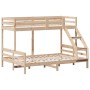 Litera de madera maciza de pino 80x200/140x200 cm de vidaXL, Camas y somieres - Ref: Foro24-3207181, Precio: 336,36 €, Descue...