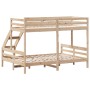 Litera de madera maciza de pino 80x200/140x200 cm de vidaXL, Camas y somieres - Ref: Foro24-3207181, Precio: 336,36 €, Descue...