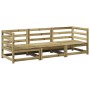 Juego de sofás de jardín 3 piezas madera de pino impregnada de vidaXL, Conjuntos de jardín - Ref: Foro24-3299267, Precio: 196...
