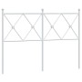 Cabecero de metal blanco 120 cm de vidaXL, Cabeceros y pies de cama - Ref: Foro24-376582, Precio: 47,55 €, Descuento: %