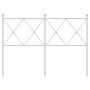 Cabecero de metal blanco 120 cm de vidaXL, Cabeceros y pies de cama - Ref: Foro24-376582, Precio: 47,55 €, Descuento: %