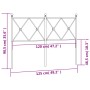 Cabecero de metal blanco 120 cm de vidaXL, Cabeceros y pies de cama - Ref: Foro24-376582, Precio: 47,55 €, Descuento: %