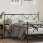 Cabecero de metal negro 160 cm de vidaXL, Cabeceros y pies de cama - Ref: Foro24-376537, Precio: 48,82 €, Descuento: %