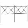Cabecero de metal negro 160 cm de vidaXL, Cabeceros y pies de cama - Ref: Foro24-376537, Precio: 48,82 €, Descuento: %