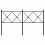 Cabecero de metal negro 160 cm de vidaXL, Cabeceros y pies de cama - Ref: Foro24-376537, Precio: 48,82 €, Descuento: %