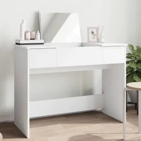 Tocador con espejo blanco 100x45x76 cm de vidaXL, Tocadores para dormitorios - Ref: Foro24-840695, Precio: 127,59 €, Descuent...