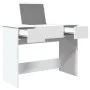 Dressing table with white mirror 100x45x76 cm by vidaXL, Bedroom Dressers - Ref: Foro24-840695, Price: 127,59 €, Discount: %