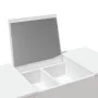 Dressing table with white mirror 100x45x76 cm by vidaXL, Bedroom Dressers - Ref: Foro24-840695, Price: 127,59 €, Discount: %