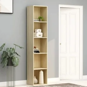 Estantería madera contrachapada color roble 40x30x189 cm de vidaXL, Librerías y estanterías - Ref: Foro24-800957, Precio: 94,...