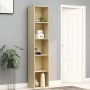 Estantería madera contrachapada color roble 40x30x189 cm de vidaXL, Librerías y estanterías - Ref: Foro24-800957, Precio: 91,...