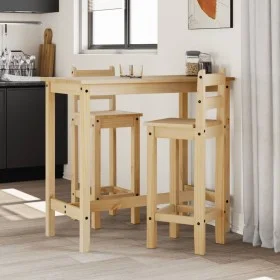 Set de bar 3 piezas madera maciza de pino de vidaXL, muebles para cocinas y comedores - Ref: Foro24-4005690, Precio: 207,01 €...