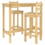 Set de bar 3 piezas madera maciza de pino de vidaXL, muebles para cocinas y comedores - Ref: Foro24-4005690, Precio: 210,37 €...