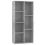 Estantería de madera de ingeniería gris 50x25x106 cm de vidaXL, Librerías y estanterías - Ref: Foro24-801111, Precio: 51,20 €...