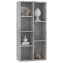 Estantería de madera de ingeniería gris 50x25x106 cm de vidaXL, Librerías y estanterías - Ref: Foro24-801111, Precio: 51,20 €...