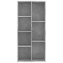 Estantería de madera de ingeniería gris 50x25x106 cm de vidaXL, Librerías y estanterías - Ref: Foro24-801111, Precio: 51,20 €...