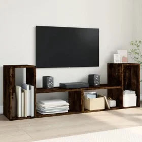 Muebles de TV 2 uds madera ingeniería roble ahumado 75x30x50 cm de vidaXL, Muebles TV - Ref: Foro24-840790, Precio: 63,69 €, ...