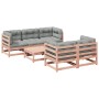 Set de sofás jardín 6 pzas con cojines madera abeto Douglas de vidaXL, Conjuntos de jardín - Ref: Foro24-3299292, Precio: 555...