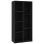 Estantería de madera contrachapada negro 50x25x106 cm de vidaXL, Librerías y estanterías - Ref: Foro24-801108, Precio: 63,94 ...