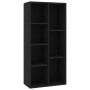 Estantería de madera contrachapada negro 50x25x106 cm de vidaXL, Librerías y estanterías - Ref: Foro24-801108, Precio: 61,02 ...