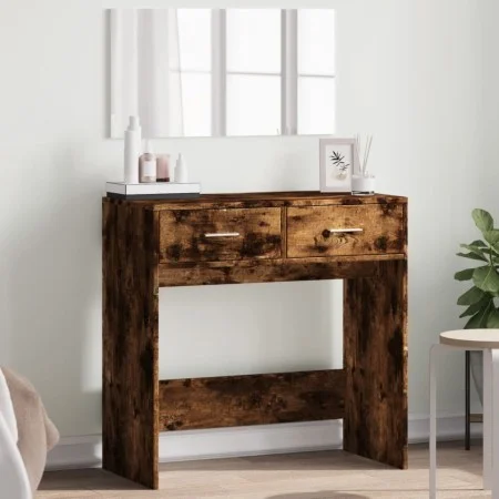 Dressing table with smoked oak mirror 80x39x80 cm by vidaXL, Bedroom Dressers - Ref: Foro24-840706, Price: 83,50 €, Discount: %